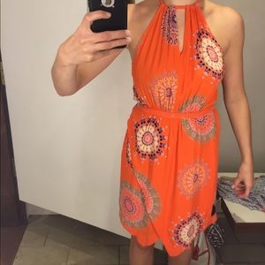 Anthropologie Orange Dress